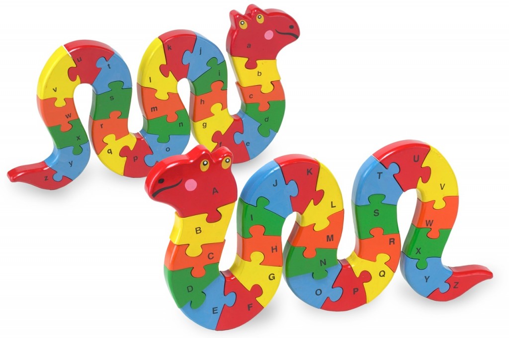 Wooden Snake Alphabet Puzzle
